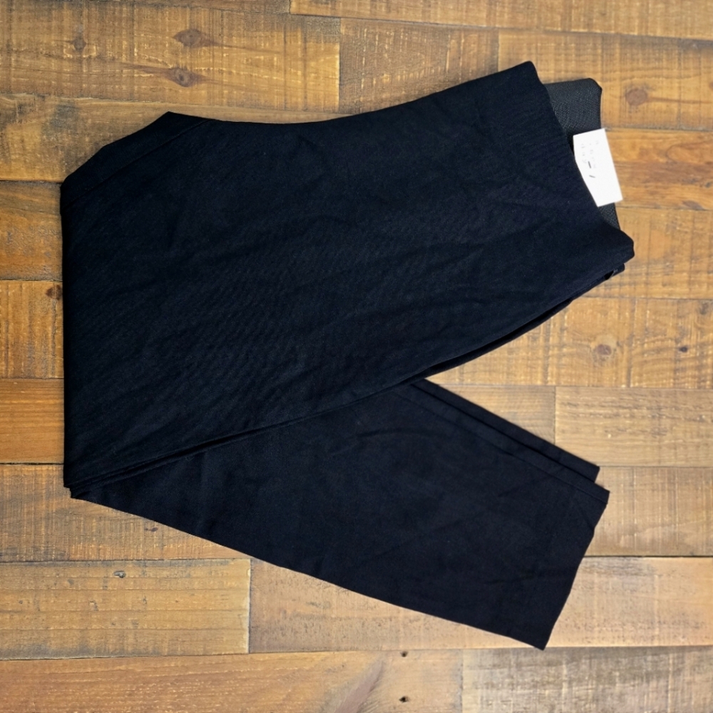 Ava & Viv Women's High-Rise Tapered Ankel Pants Black Size 26